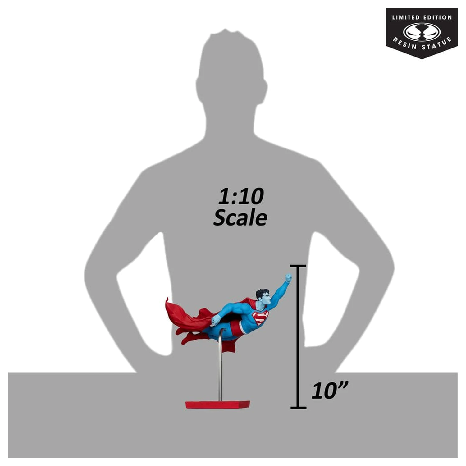DC Direct Superman Red & Blue 1/10 Superman by Lee Bermejo szobor figura 26 cm termékfotó