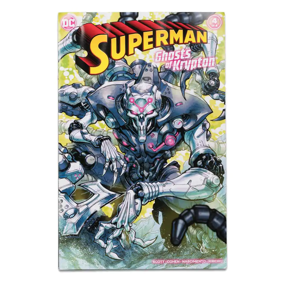 DC Direct Superman Wave 5 Brainiac (Gold Label) (Ghosts of Krypton) akciófigura és képregény 18 cm termékfotó