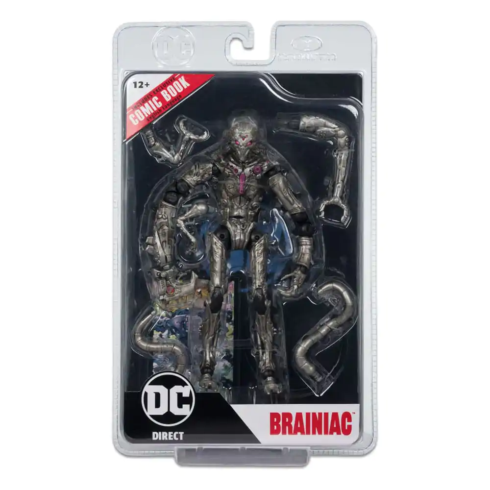 DC Direct Superman Wave 5 Brainiac (Gold Label) (Ghosts of Krypton) akciófigura és képregény 18 cm termékfotó