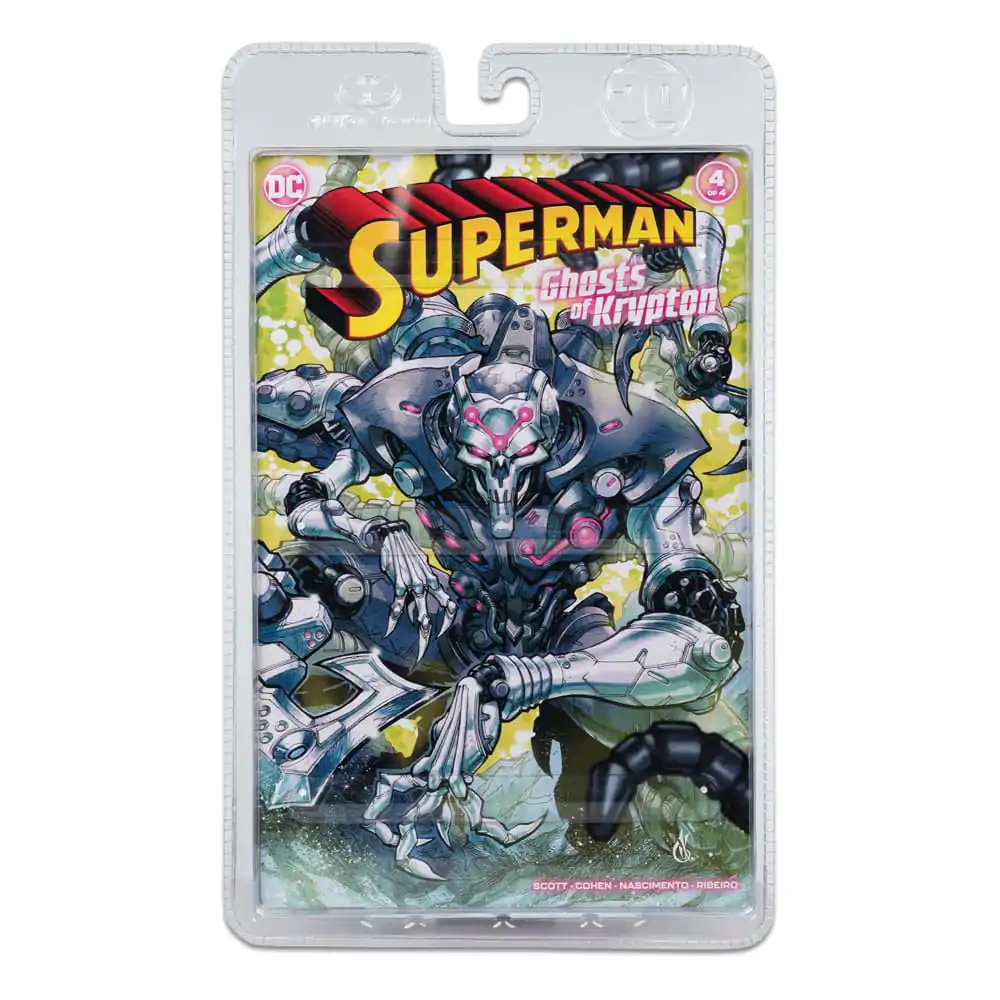DC Direct Superman Wave 5 Brainiac (Gold Label) (Ghosts of Krypton) akciófigura és képregény 18 cm termékfotó