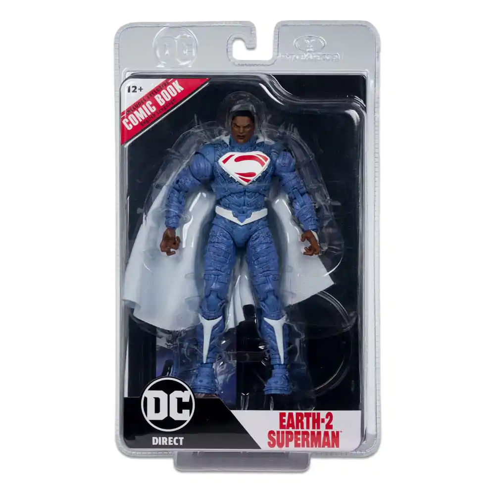 DC Direct Superman Wave 5 Earth-2 Superman (Ghosts of Krypton) akciófigura és képregény 18 cm termékfotó
