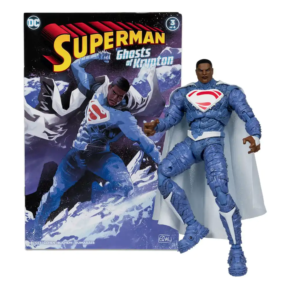 DC Direct Superman Wave 5 Earth-2 Superman (Ghosts of Krypton) akciófigura és képregény 18 cm termékfotó