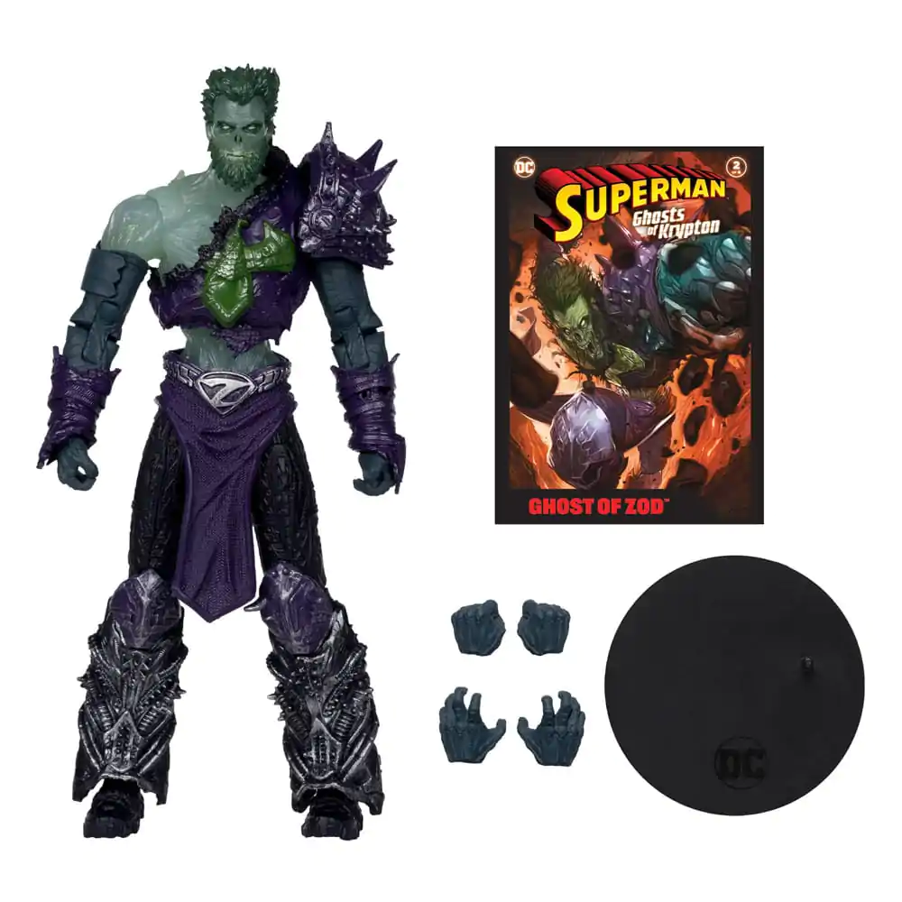 DC Direct Superman Wave 5 Ghost of Zod (Gold Label) (Ghosts of Krypton) akciófigura és csomag 18 cm termékfotó