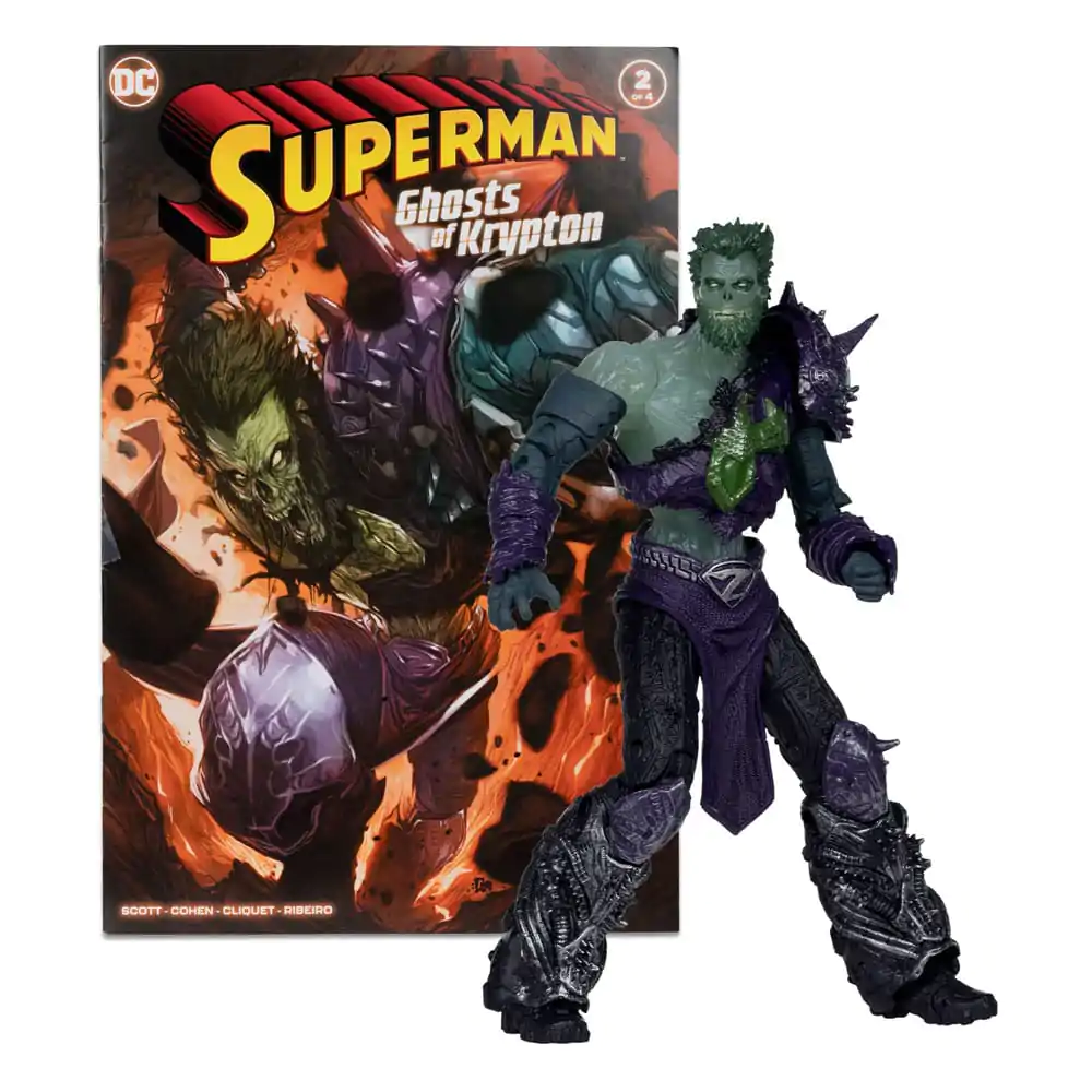 DC Direct Superman Wave 5 Ghost of Zod (Gold Label) (Ghosts of Krypton) akciófigura és csomag 18 cm termékfotó