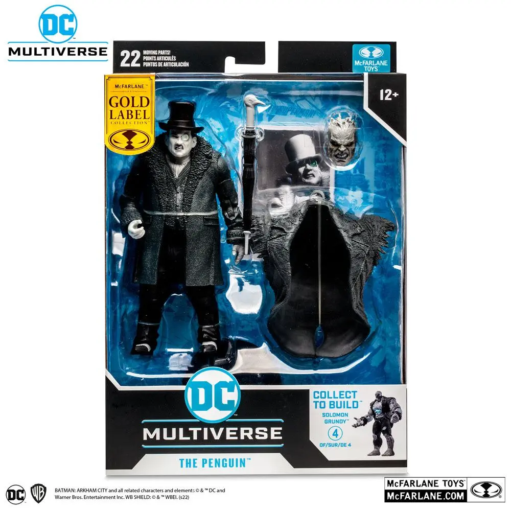 DC Gaming Build A The Penguin Gold Label (Batman: Arkham City) akciófigura 18 cm termékfotó