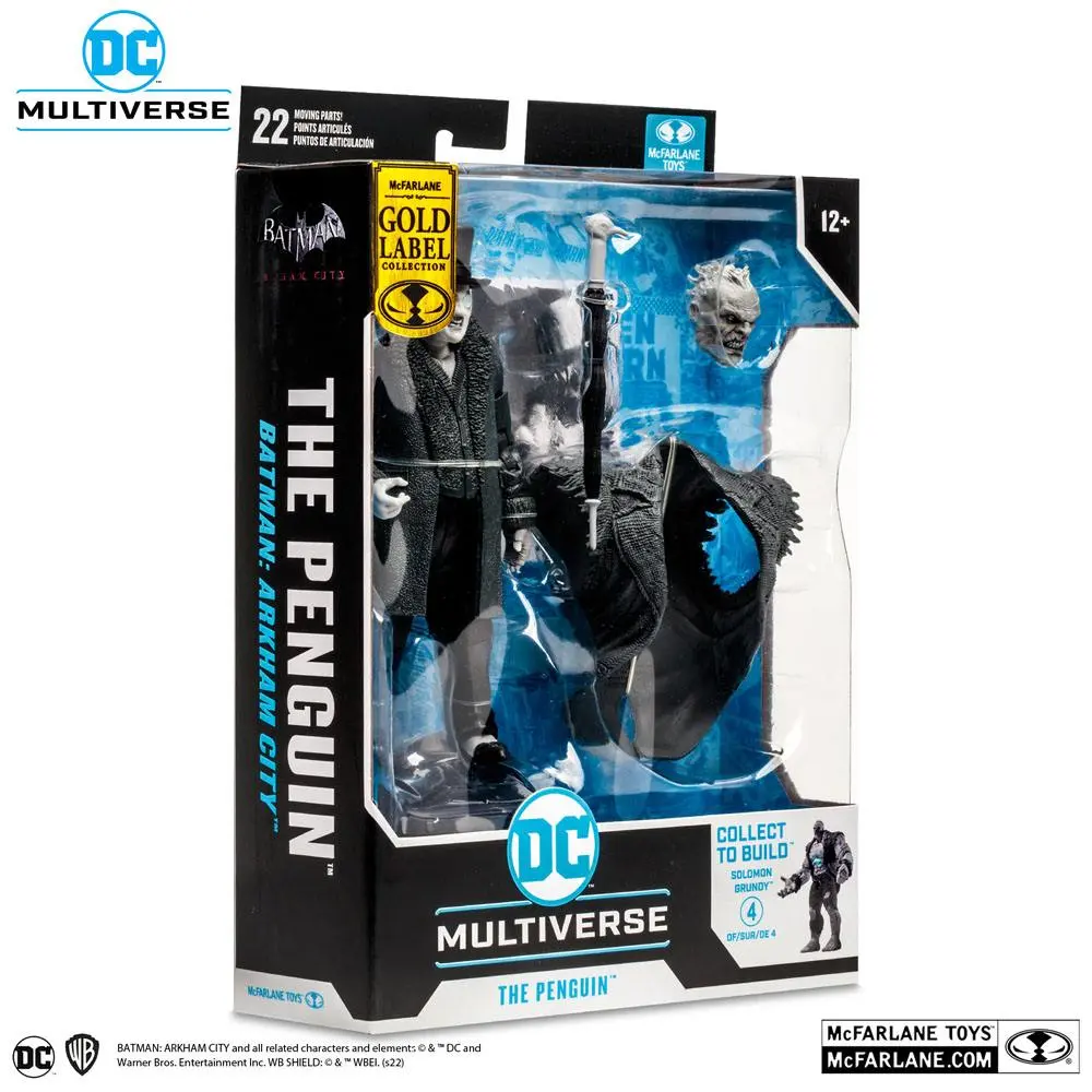 DC Gaming Build A The Penguin Gold Label (Batman: Arkham City) akciófigura 18 cm termékfotó