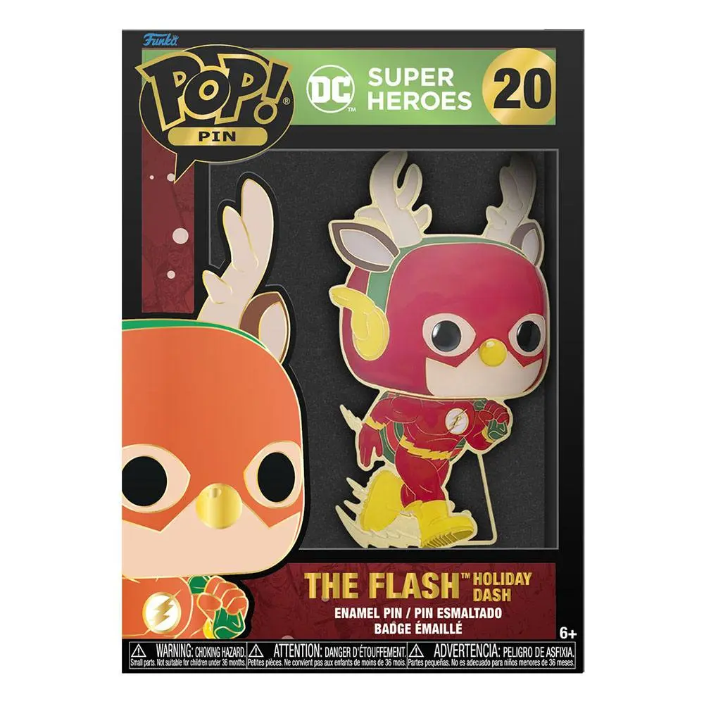 DC Holiday Funko POP! Enamel Pin Flash 10 cm termékfotó