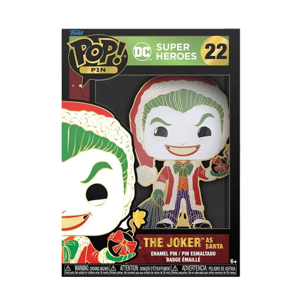 DC Holiday Funko POP! Enamel Pin Joker 10 cm termékfotó