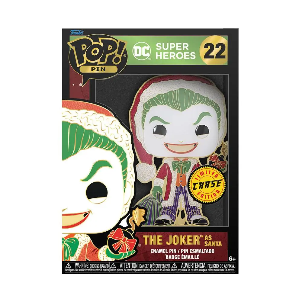 DC Holiday Funko POP! Enamel Pin Joker 10 cm termékfotó