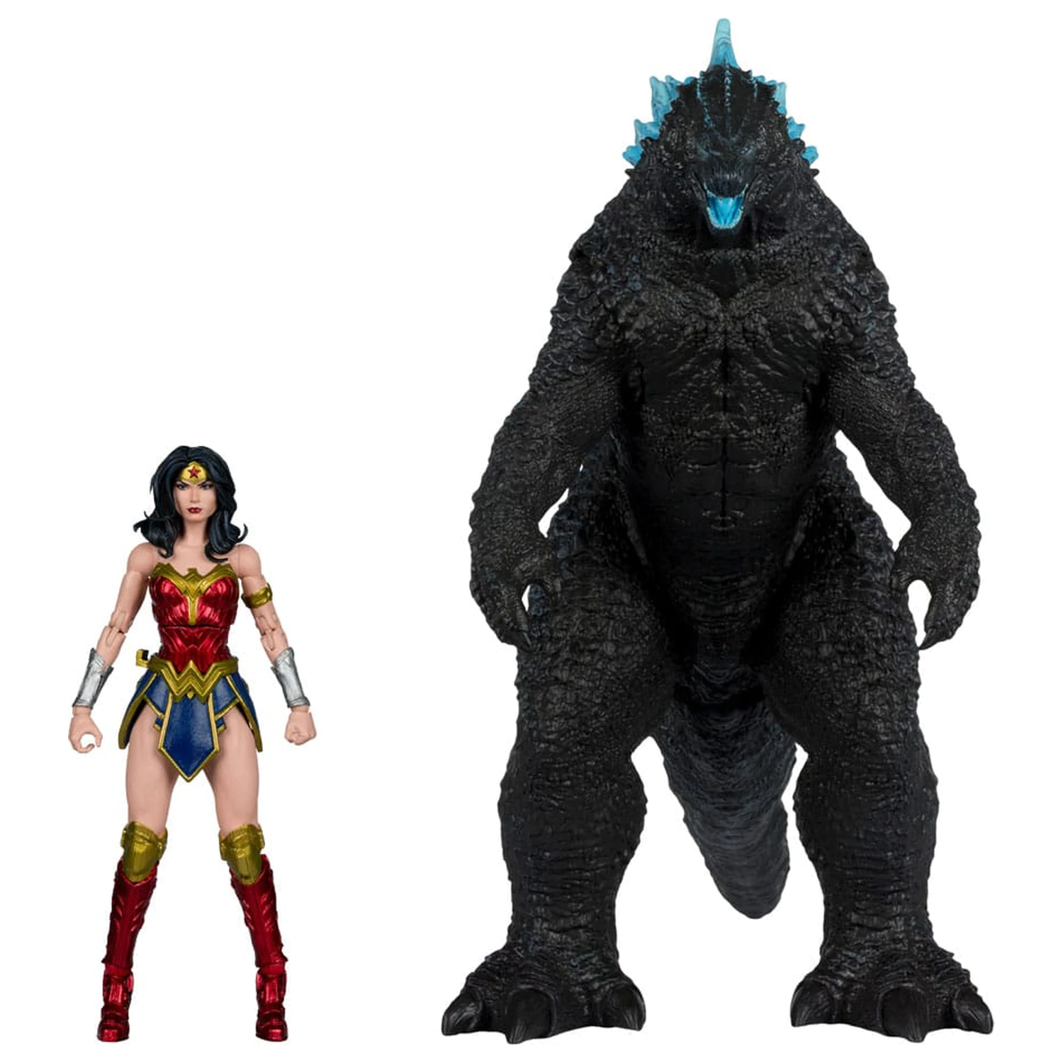 DC Justice League Monsterverse DC Multiverse Action Wonder Woman Vs. Atomic Blast Godzilla 2 db-os figura csomag 18 cm  termékfotó