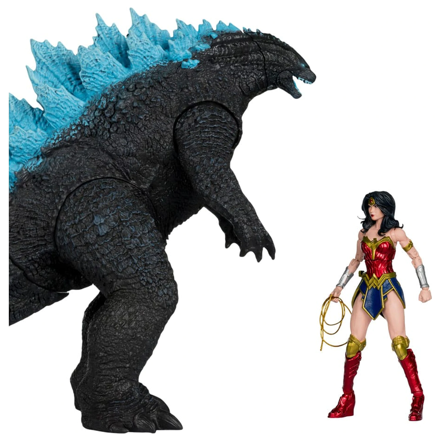 DC Justice League Monsterverse DC Multiverse Action Wonder Woman Vs. Atomic Blast Godzilla 2 db-os figura csomag 18 cm  termékfotó