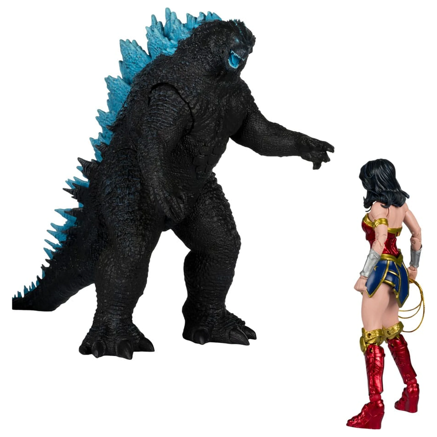 DC Justice League Monsterverse DC Multiverse Action Wonder Woman Vs. Atomic Blast Godzilla 2 db-os figura csomag 18 cm  termékfotó