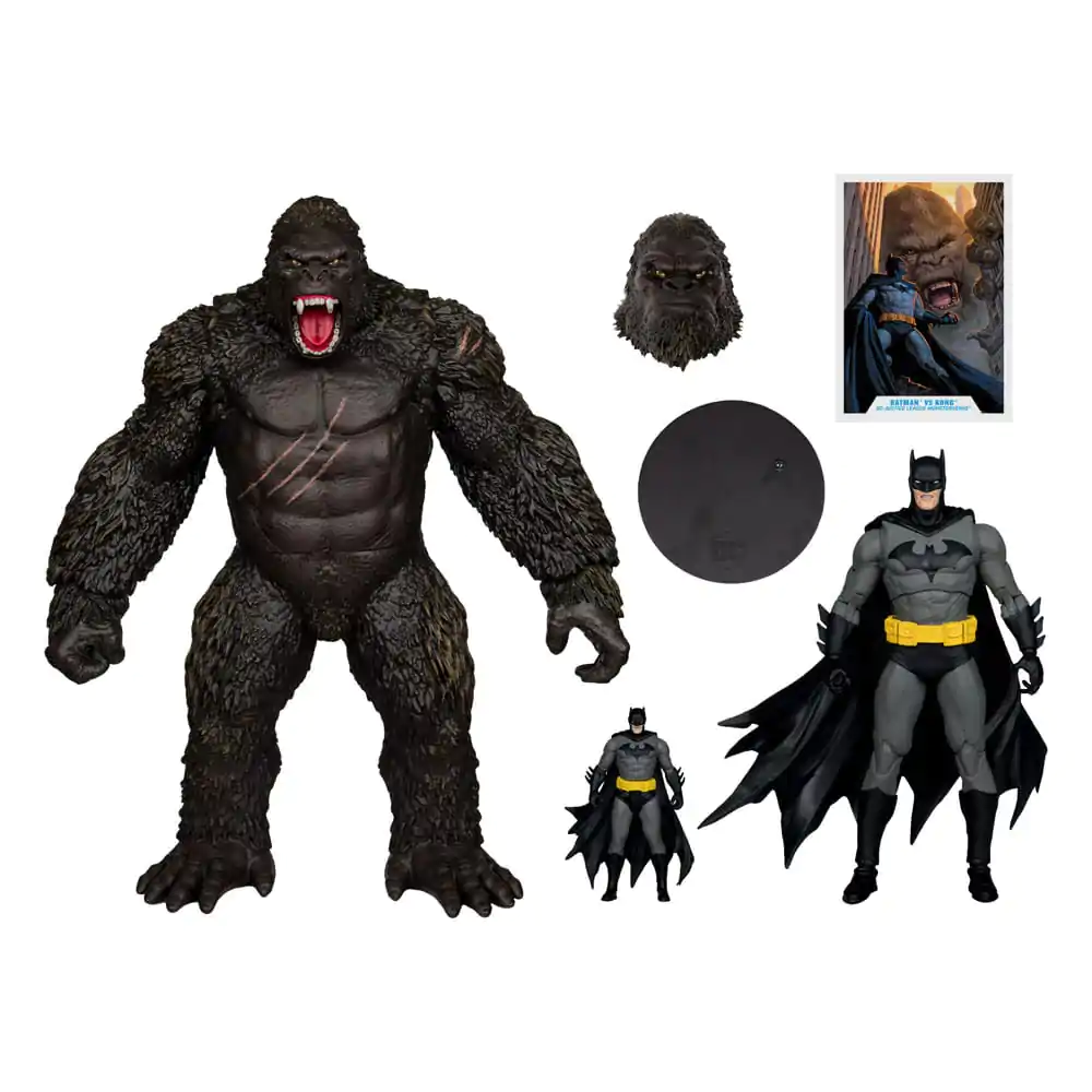 DC Justice League Monsterverse DC Multiverse Batman & Kong 2 db-os akciófigura csomag 29 cm termékfotó