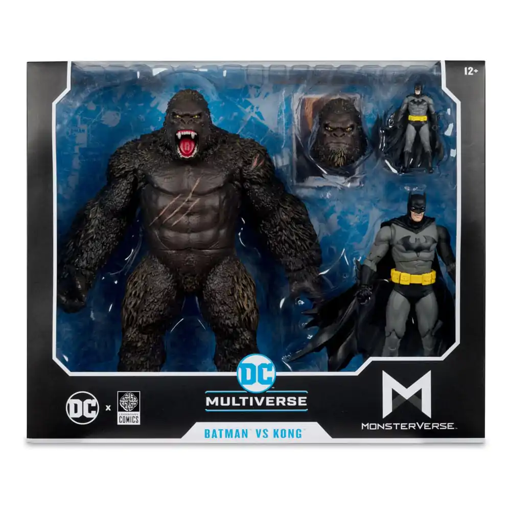 DC Justice League Monsterverse DC Multiverse Batman & Kong 2 db-os akciófigura csomag 29 cm termékfotó