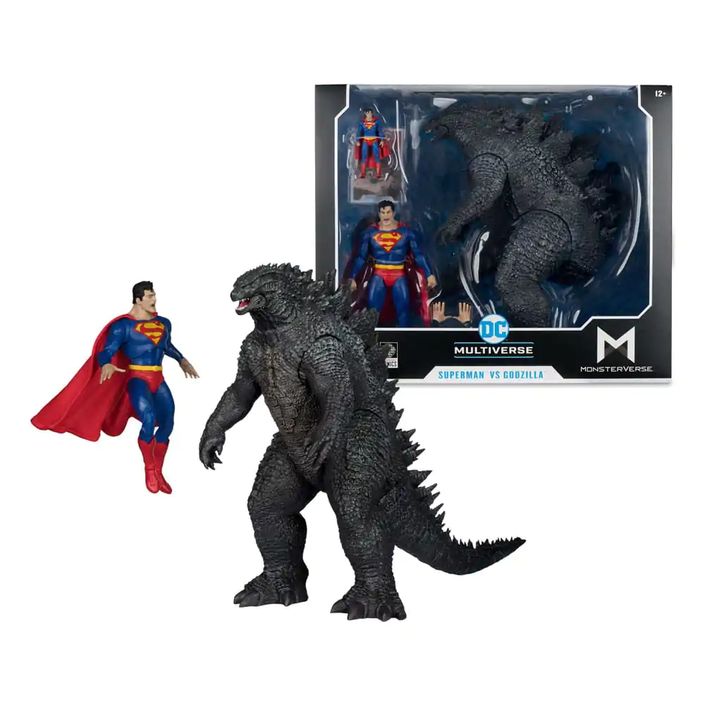 DC Justice League Monsterverse DC Multiverse Superman Vs. Godzilla 2 db-os akciófigura csomag 30 cm termékfotó