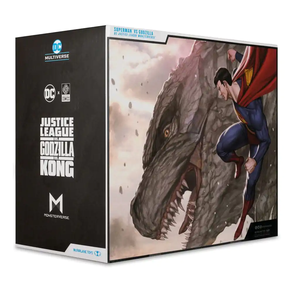 DC Justice League Monsterverse DC Multiverse Superman Vs. Godzilla 2 db-os akciófigura csomag 30 cm termékfotó