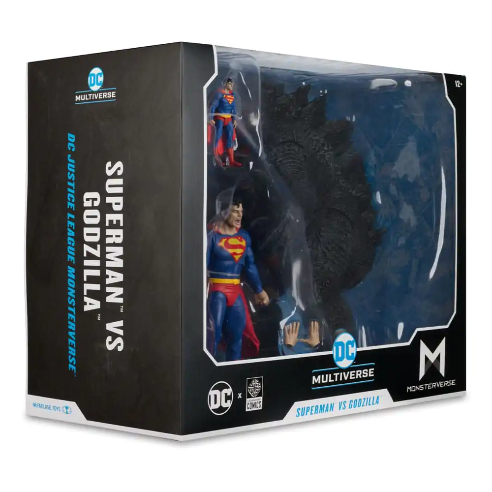 DC Justice League Monsterverse DC Multiverse Superman Vs. Godzilla 2 db-os akciófigura csomag 30 cm termékfotó