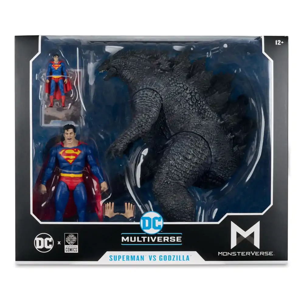 DC Justice League Monsterverse DC Multiverse Superman Vs. Godzilla 2 db-os akciófigura csomag 30 cm termékfotó