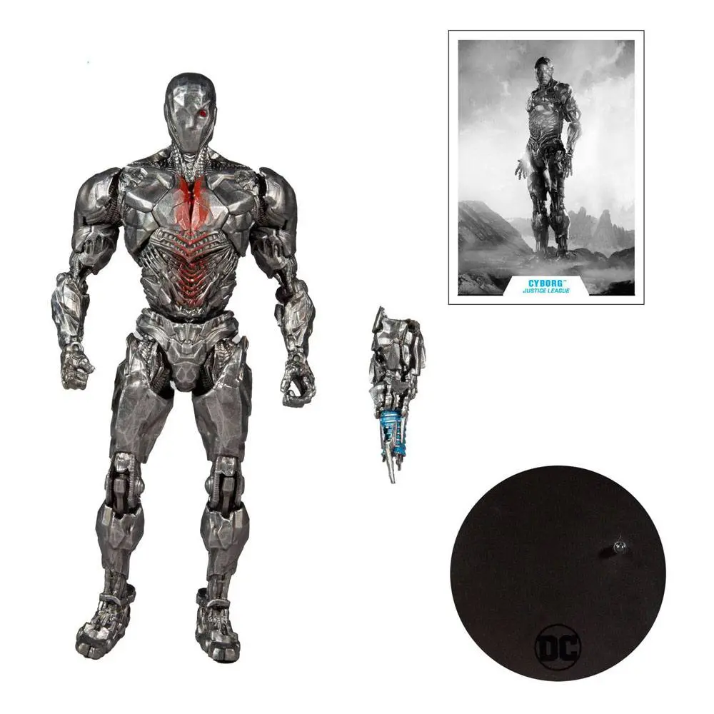 DC Justice League Movie Cyborg (Helmet) akciófigura 18 cm termékfotó