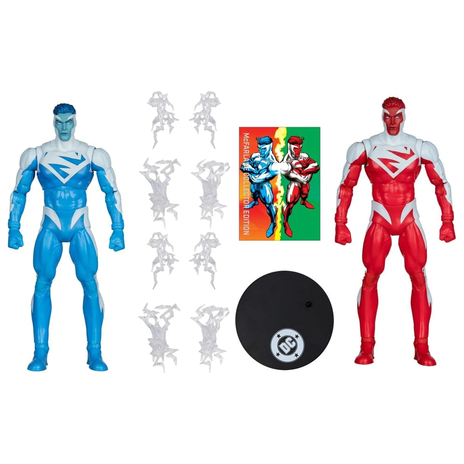 DC Multiverse 2 db-os akciófigura csomag Superman Blue vs. Superman Red (Gold Label) 18 cm termékfotó