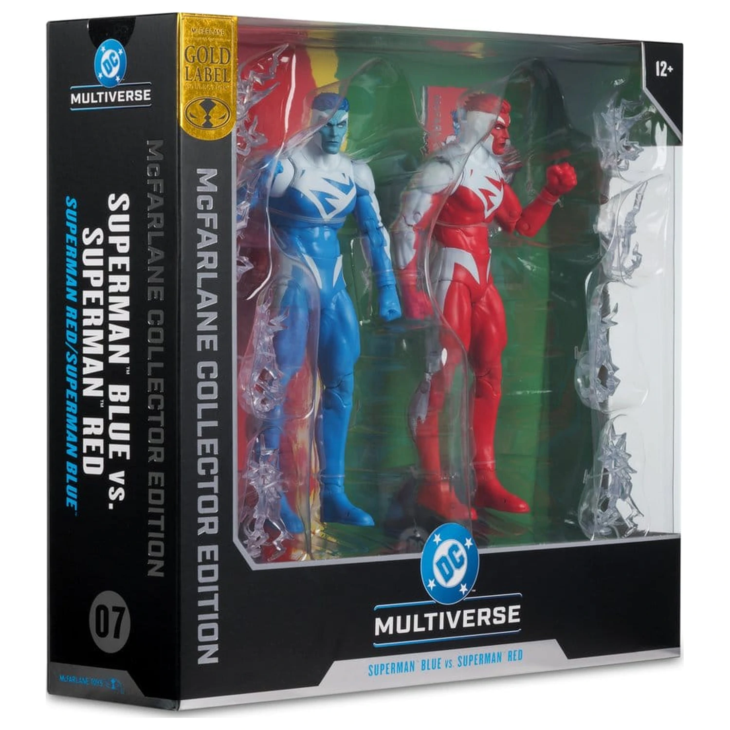 DC Multiverse 2 db-os akciófigura csomag Superman Blue vs. Superman Red (Gold Label) 18 cm termékfotó