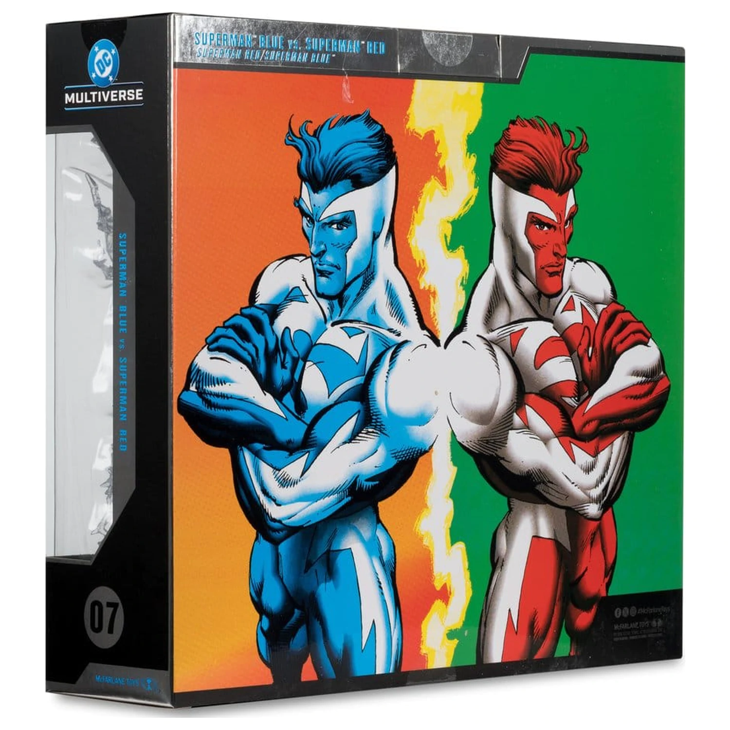 DC Multiverse 2 db-os akciófigura csomag Superman Blue vs. Superman Red (Gold Label) 18 cm termékfotó