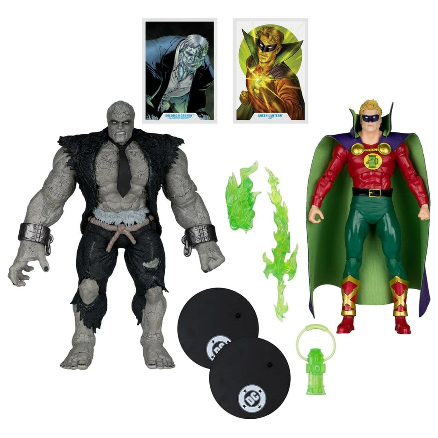 DC Multiverse Action 2 db-os figura csomag Solomon Grundy vs Green Lantern termékfotó