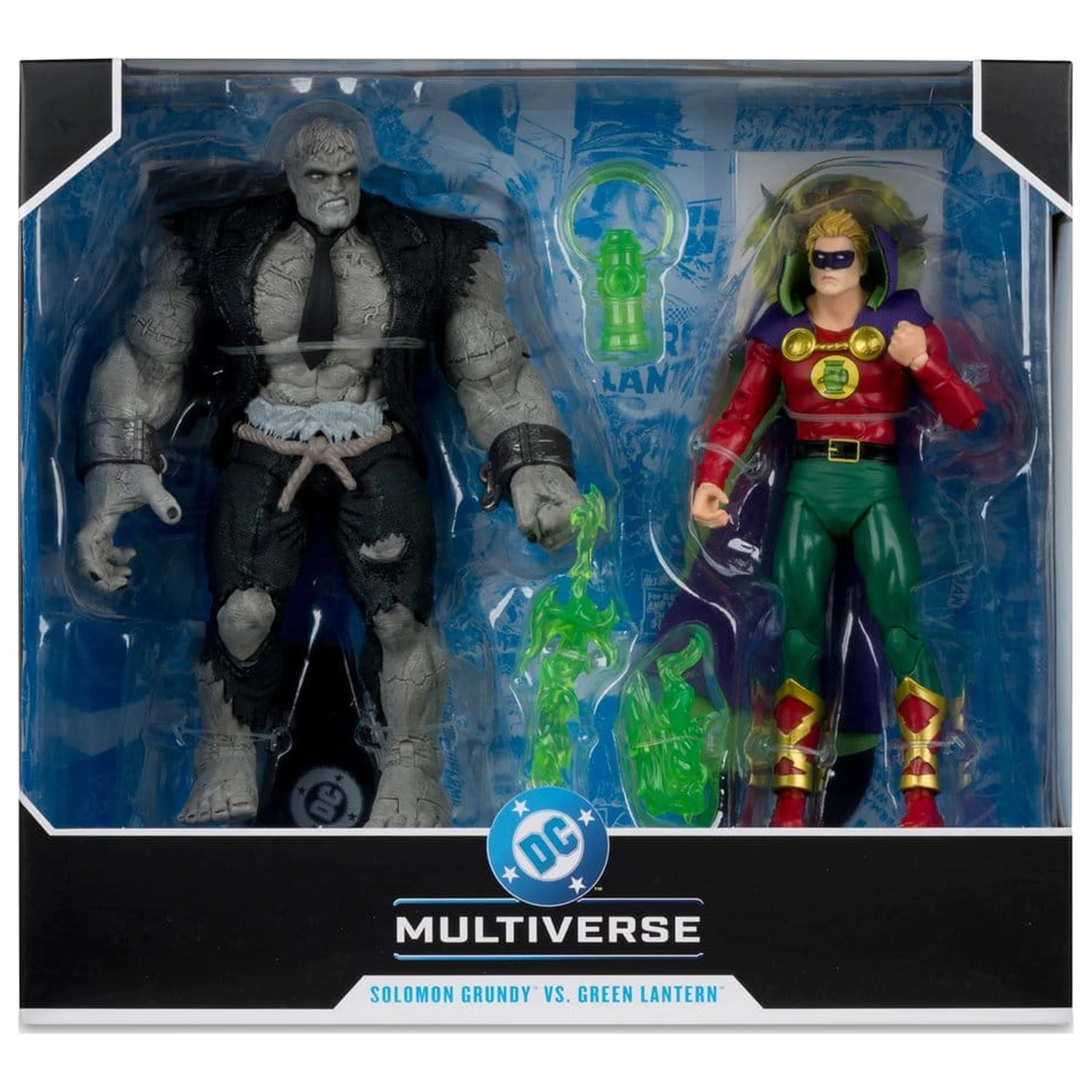 DC Multiverse Action 2 db-os figura csomag Solomon Grundy vs Green Lantern termékfotó