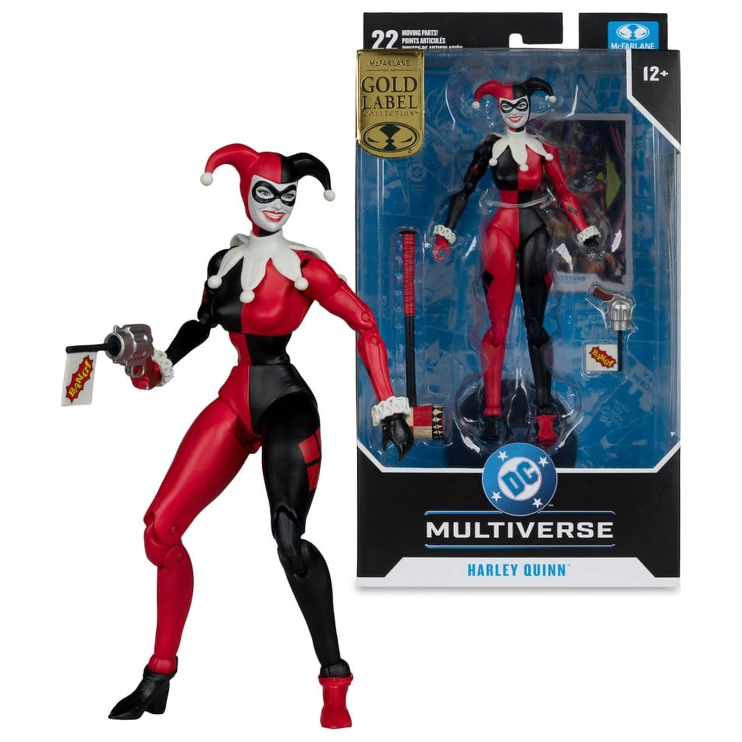 DC Multiverse akciófigura Harley Quinn (DC Classic) (Gold Label) 18 cm termékfotó