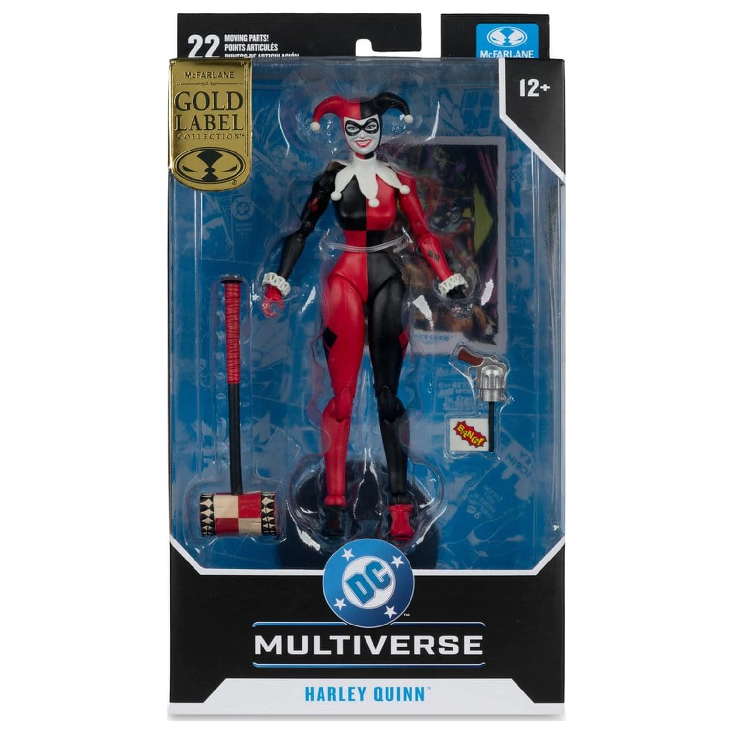 DC Multiverse akciófigura Harley Quinn (DC Classic) (Gold Label) 18 cm termékfotó