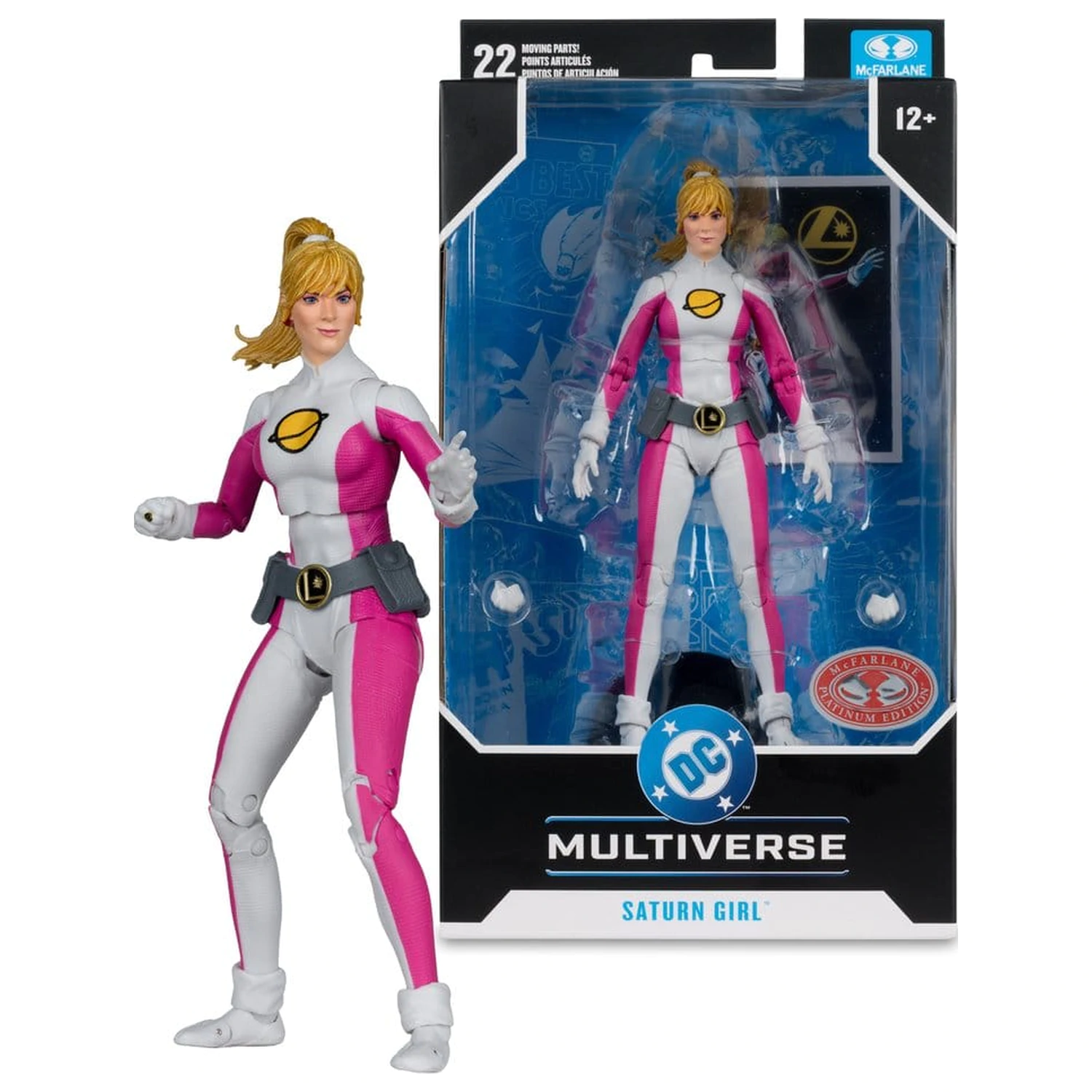 DC Multiverse akciófigura Saturn Girl (DC Classic) (Red Platinum Edition) 18 cm termékfotó