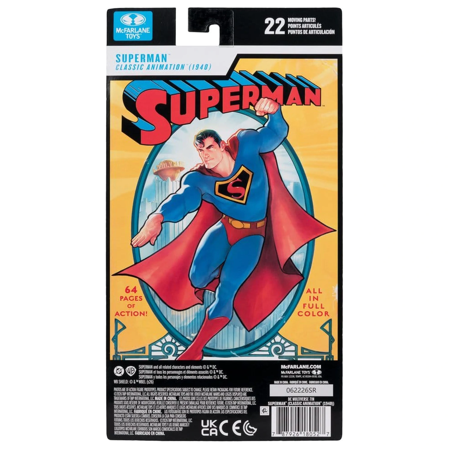 DC Multiverse akciófigura Superman (Classic Animation 1940) 19 cm termékfotó