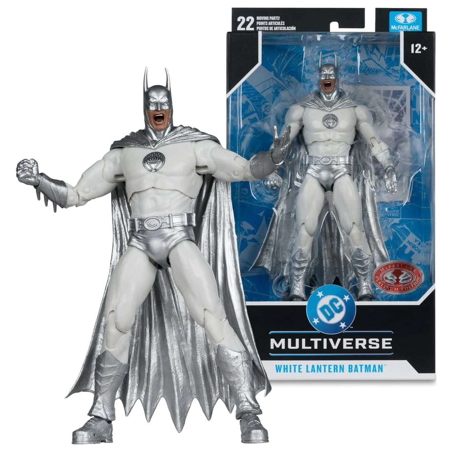 DC Multiverse akciófigura White Lantern Batman (Brightest Day) (Red Platinum Edition) 18 cm termékfotó