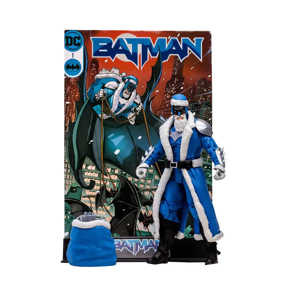 DC Multiverse Bat Santa (Blue Variant)(Gold Label) akciófigura 18 cm termékfotó