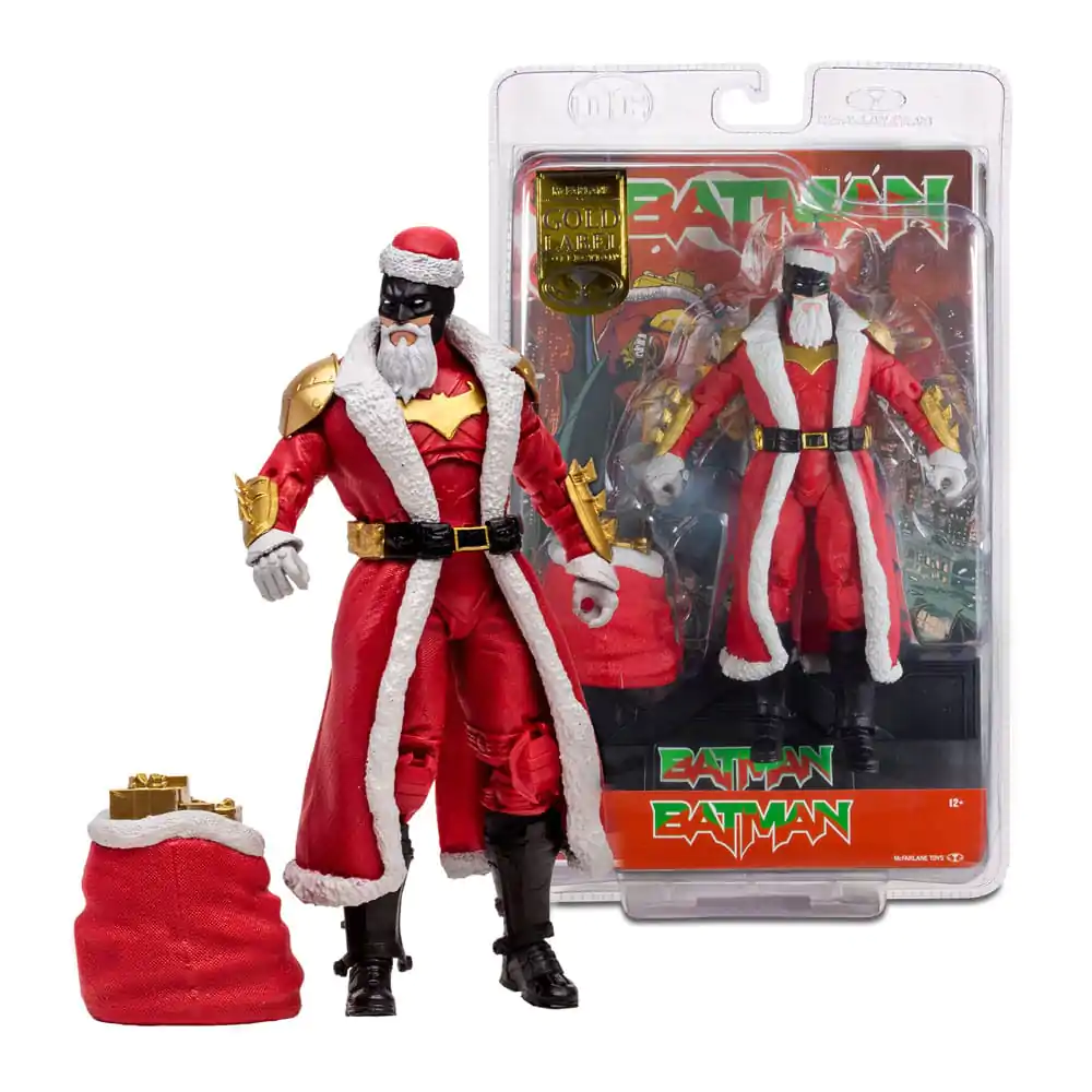 DC Multiverse Bat Santa (Red Variant) (Gold Label) akciófigura 18 cm termékfotó