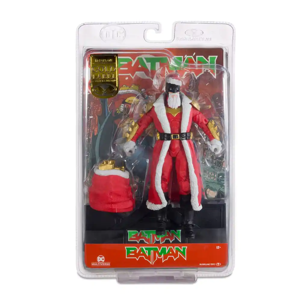 DC Multiverse Bat Santa (Red Variant) (Gold Label) akciófigura 18 cm termékfotó
