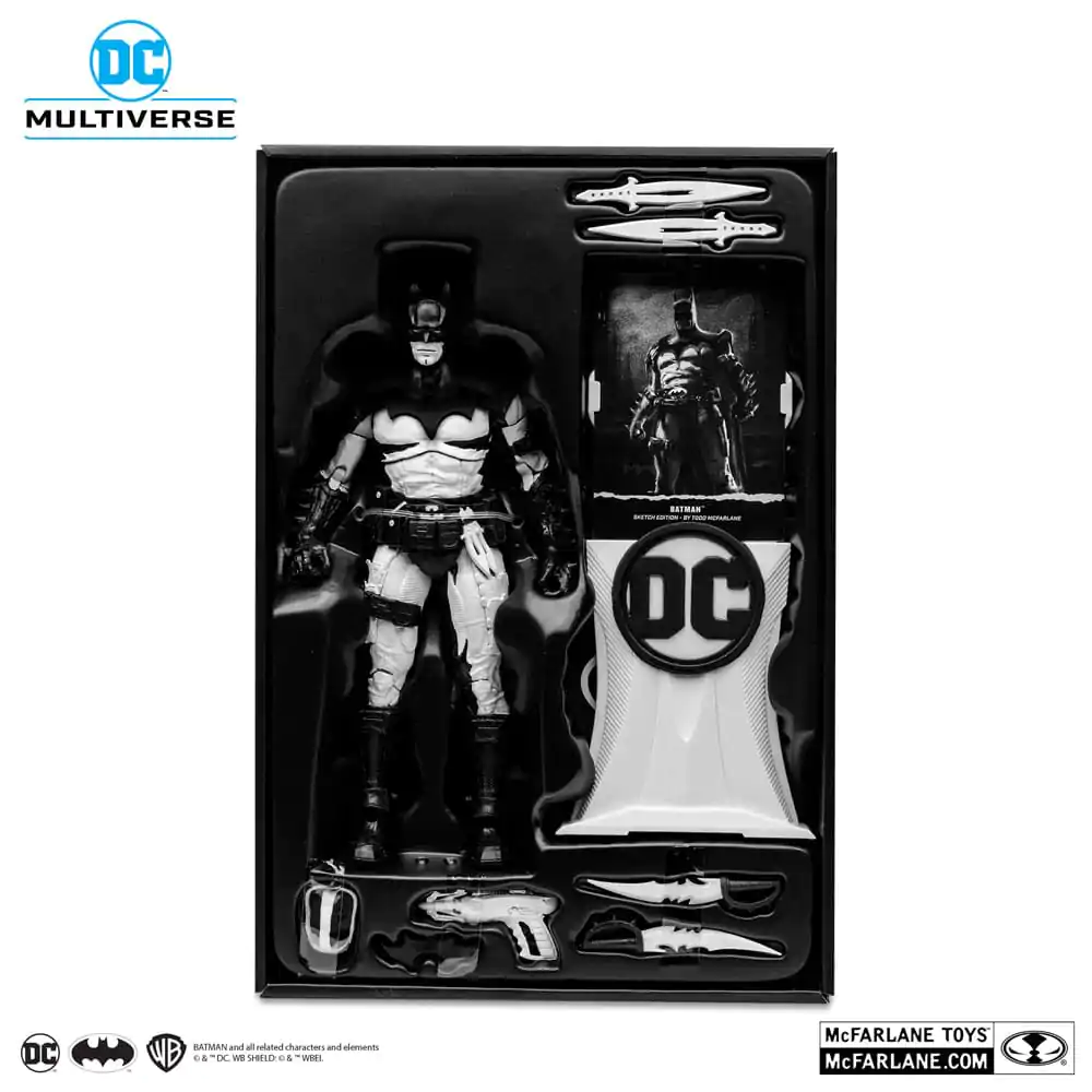 DC Multiverse Batman by Todd McFarlane Sketch Edition (Gold Label) akciófigura 18 cm termékfotó