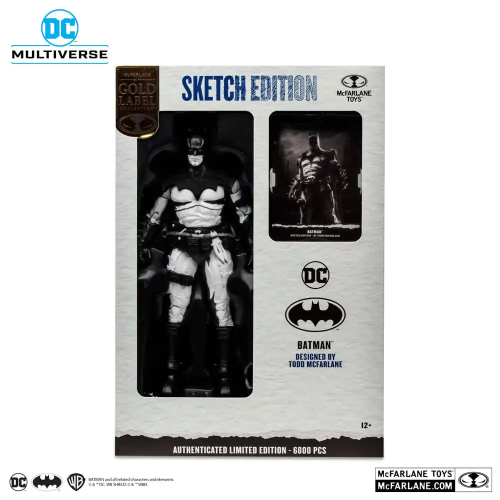 DC Multiverse Batman by Todd McFarlane Sketch Edition (Gold Label) akciófigura 18 cm termékfotó