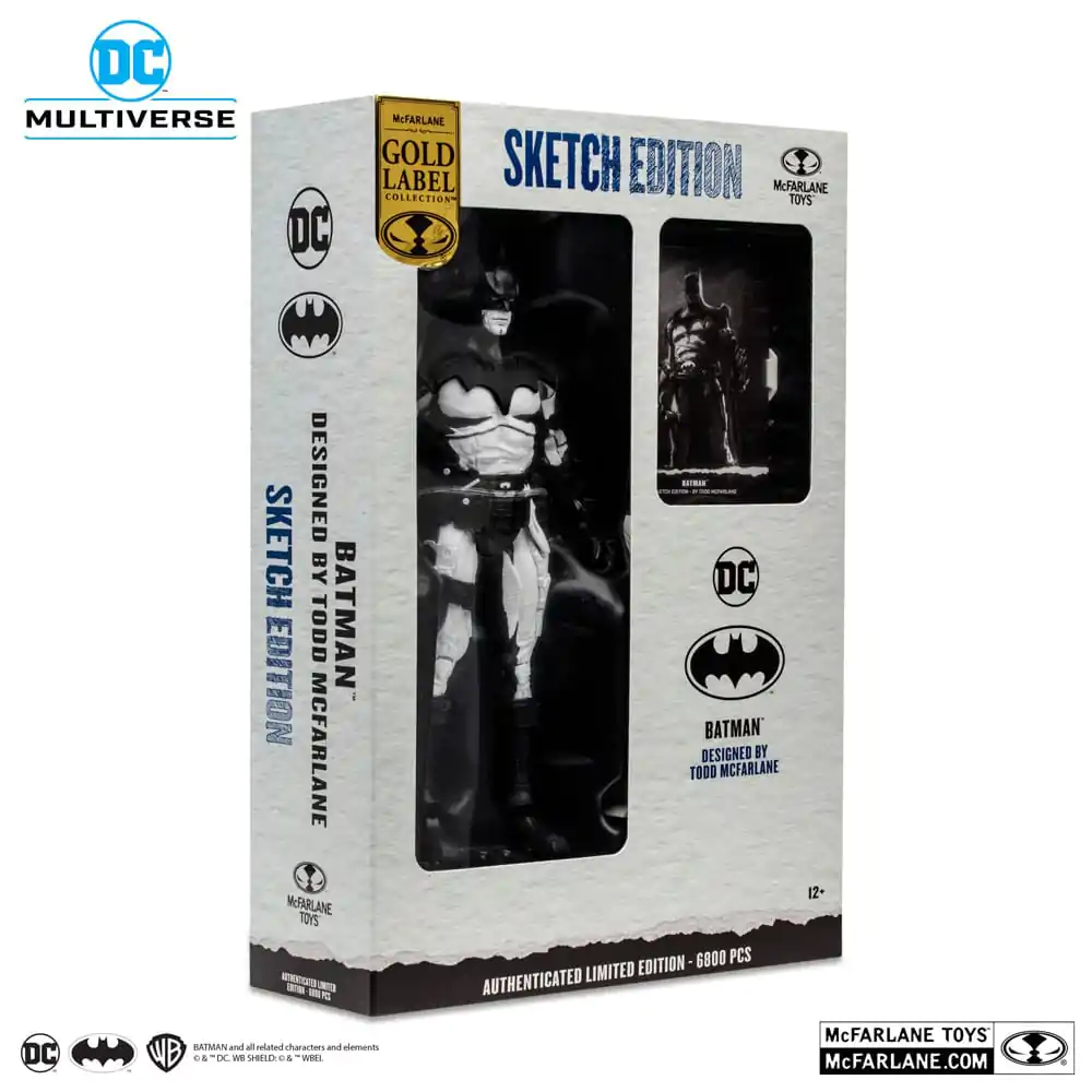 DC Multiverse Batman by Todd McFarlane Sketch Edition (Gold Label) akciófigura 18 cm termékfotó