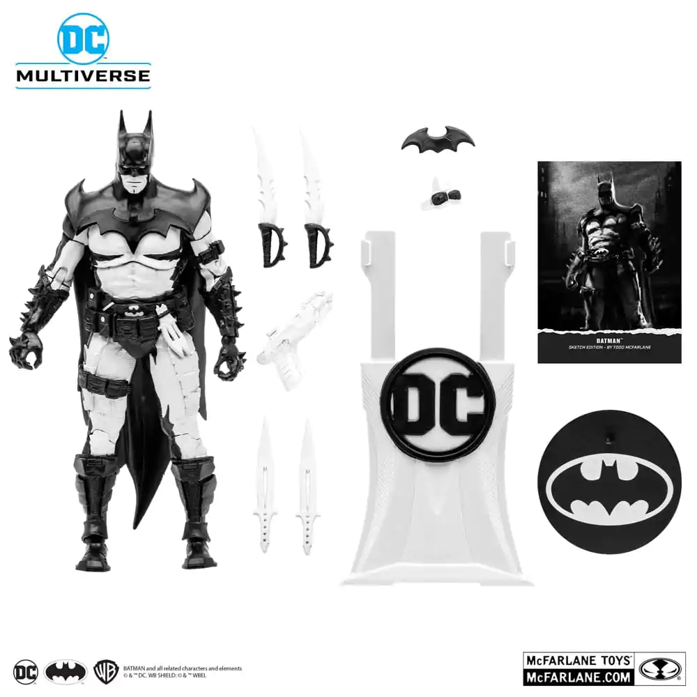 DC Multiverse Batman by Todd McFarlane Sketch Edition (Gold Label) akciófigura 18 cm termékfotó