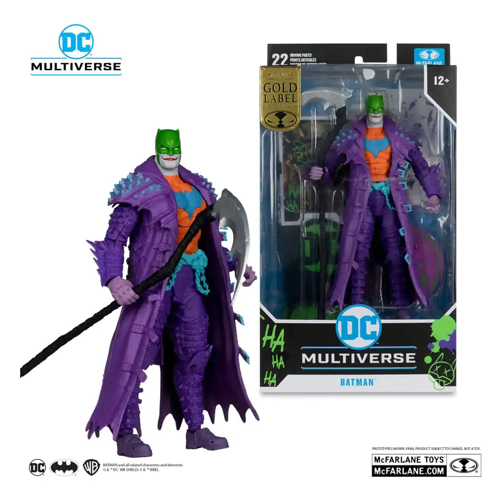 DC Multiverse Batman (Dark Nights: Death Metal) Jokerized (Gold Label) akciófigura 18 cm termékfotó