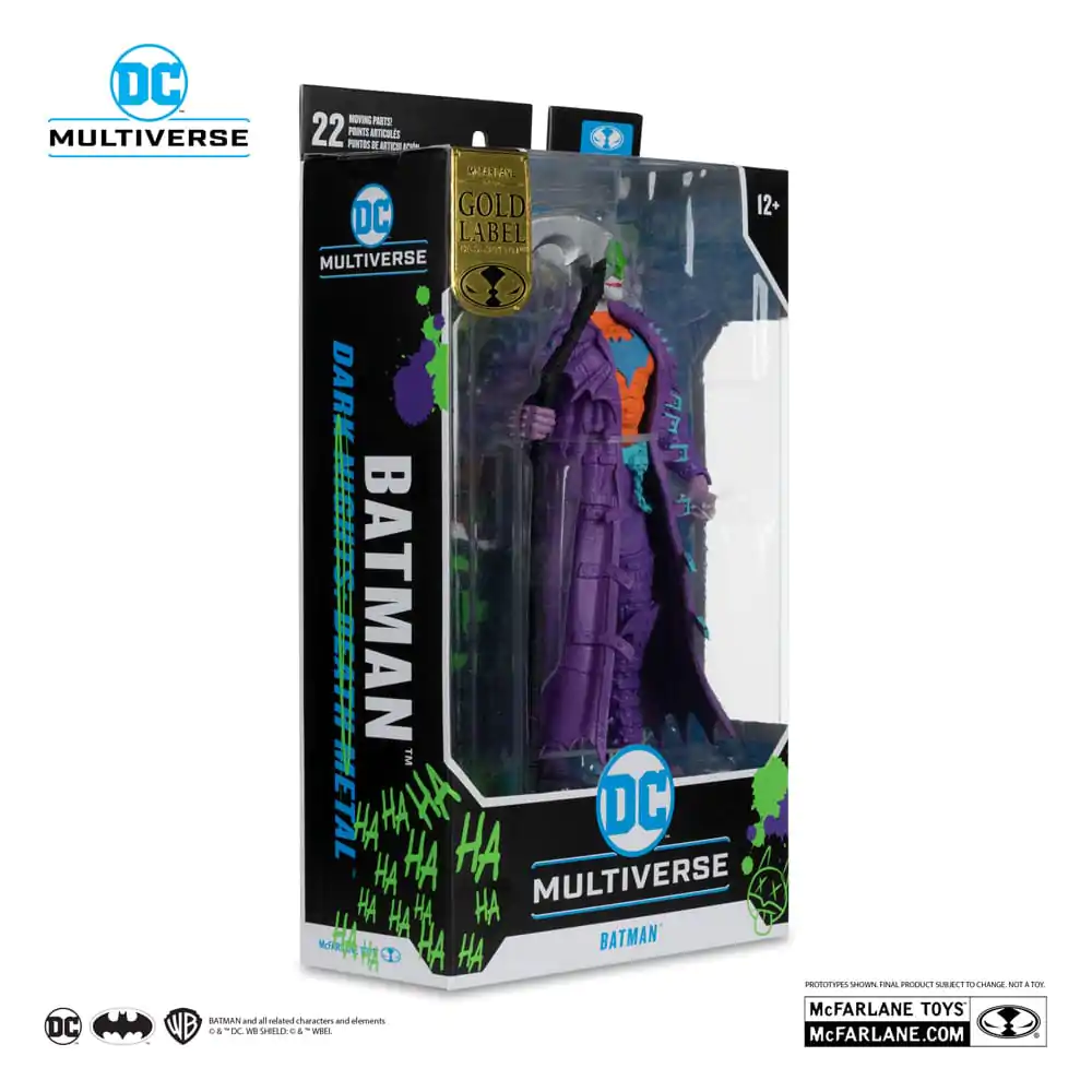DC Multiverse Batman (Dark Nights: Death Metal) Jokerized (Gold Label) akciófigura 18 cm termékfotó