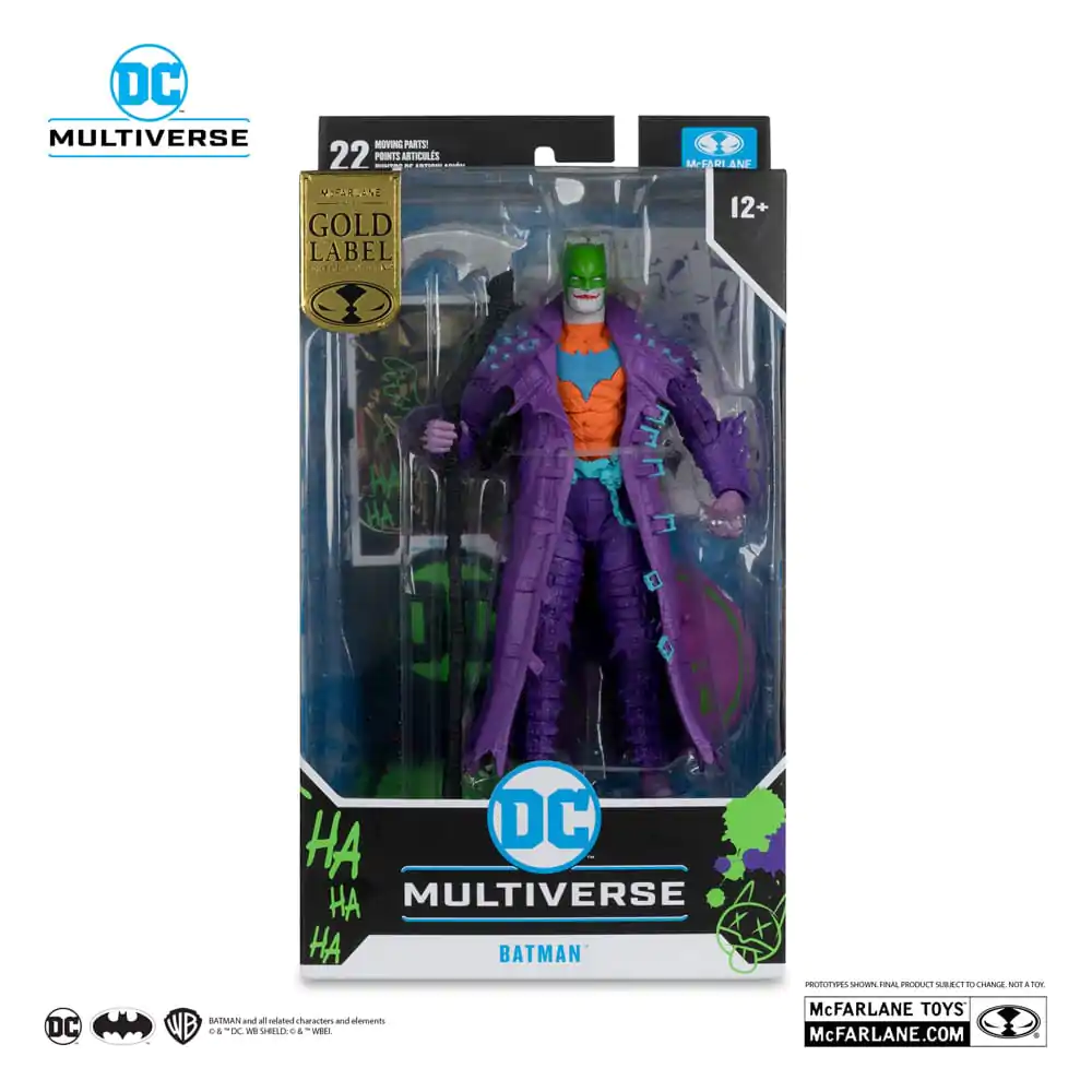 DC Multiverse Batman (Dark Nights: Death Metal) Jokerized (Gold Label) akciófigura 18 cm termékfotó