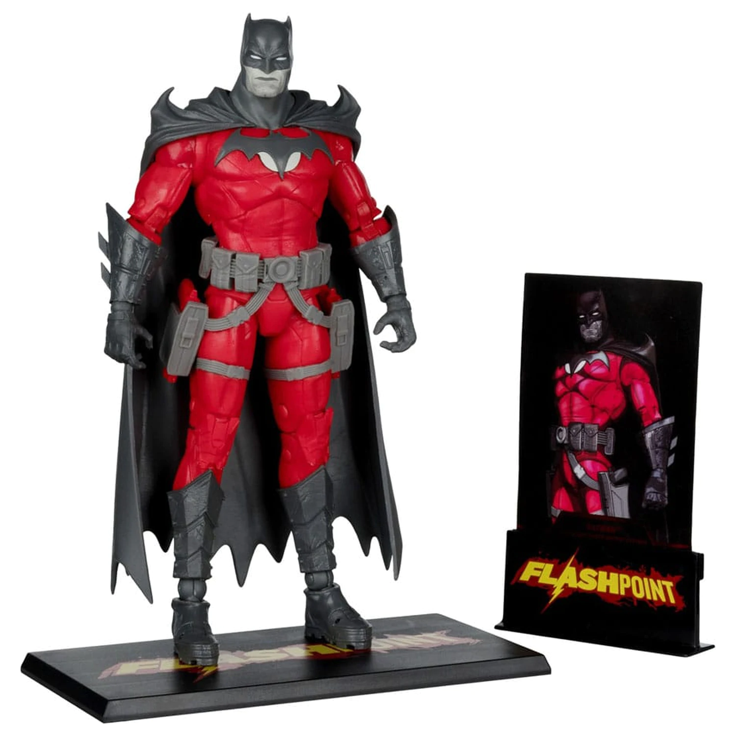 DC Multiverse Batman (Flashpoint) (Black & White Accent Edition) (Gold Label) akciófigura 18 cm termékfotó