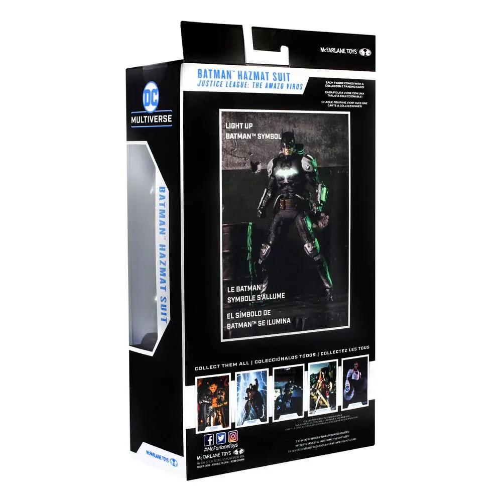 DC Multiverse Batman Hazmat Suit Gold Label Light Up Batman Symbol akciófigura 18 cm termékfotó
