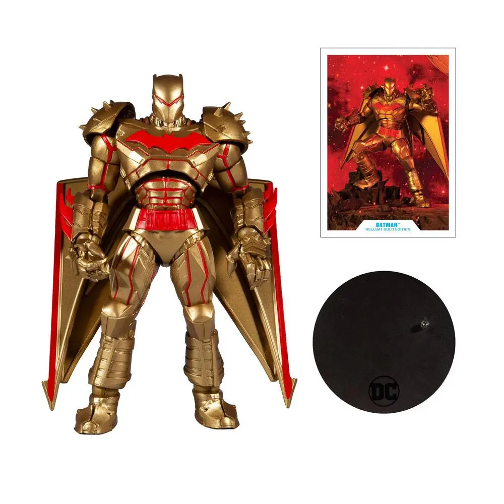 DC Multiverse Batman Hellbat Suit (Gold Edition) akciófigura 18 cm termékfotó