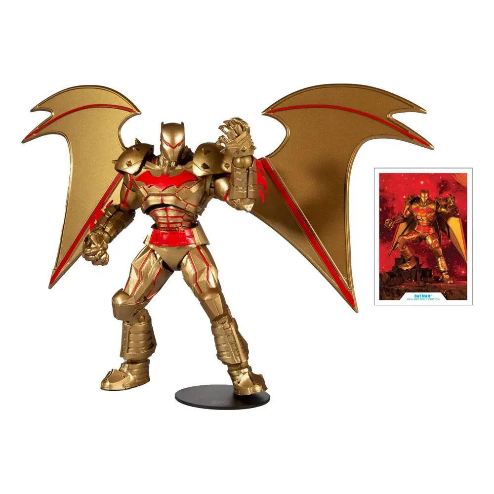 DC Multiverse Batman Hellbat Suit (Gold Edition) akciófigura 18 cm termékfotó