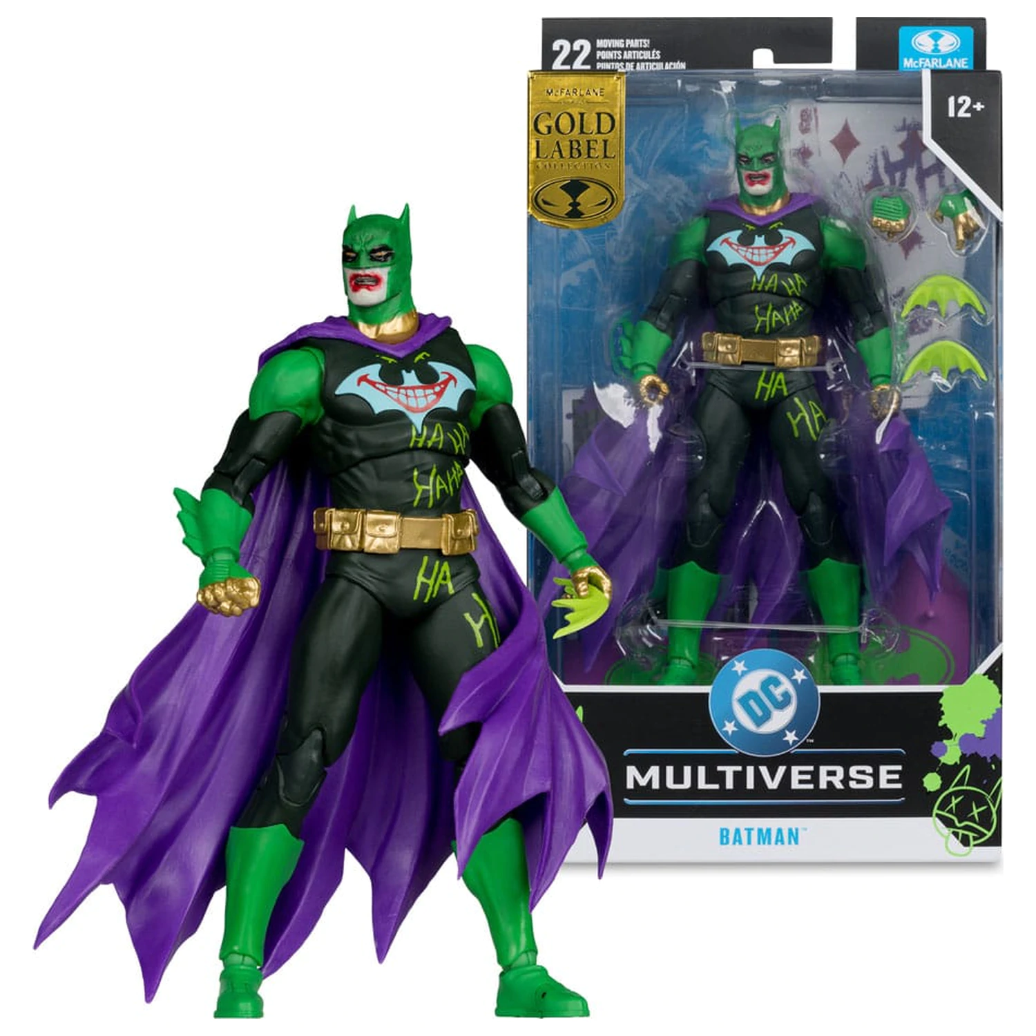 DC Multiverse Batman (Joker War) (Jokerized) (Gold Label) akciófigura 18 cm termékfotó