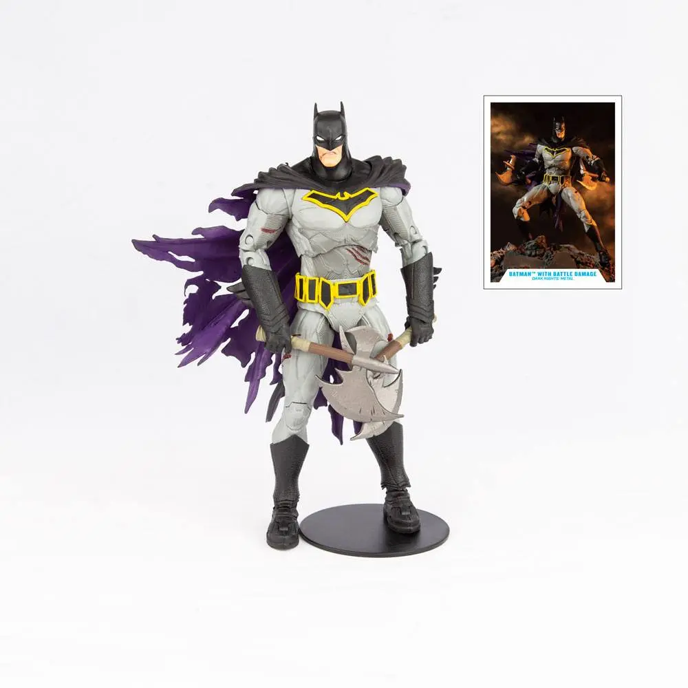 DC Multiverse Batman with Battle Damage (Dark Nights: Metal) akciófigura 18 cm termékfotó