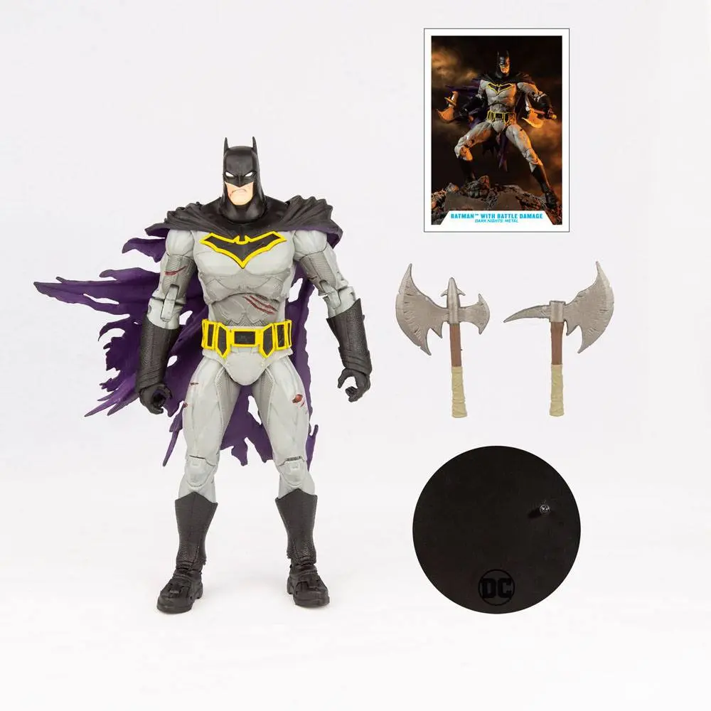 DC Multiverse Batman with Battle Damage (Dark Nights: Metal) akciófigura 18 cm termékfotó